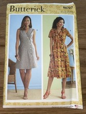 BUTTERICK PATTERN 6727  DRESSES  MISSES SIZES  6 8 10 12 14  UNCUT