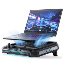 V11 Pro Laptop Cooling Pad, Gaming Laptop Cooler RGB Laptop Fan Laptop Black