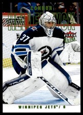 Connor Hellbuyck Green #90 23/25 2021-22 Fleer Ultra Hockey Winnipeg Jets