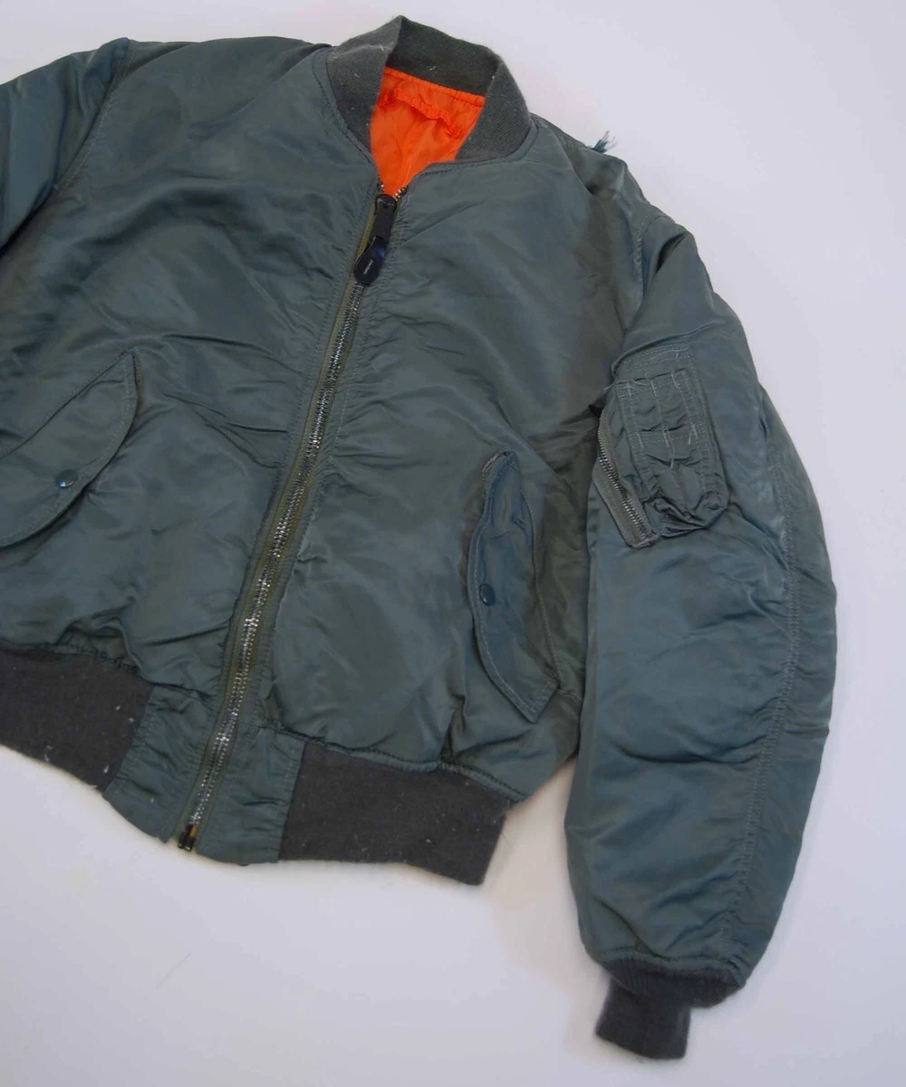 Vintage 1970’s USAF Alpha Industries MA-1 Reversible Bomber Jacket Size M