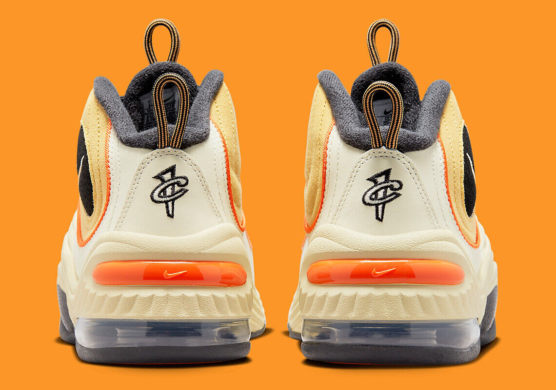 Nike Air Penny II 2 Wheat Gold Coconut Milk Safety Orange