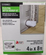 Everbilt 4 in. x 8 ft. Flex Foil Dryer to Duct Connector Kit
