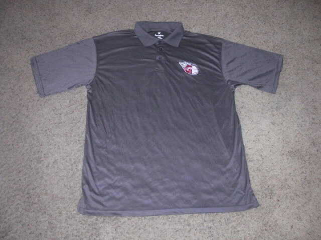 CLEVELAND GUARDIANS gray athletic embroidered polo shirt XLT TALL Fanatics - Image 2 of 3