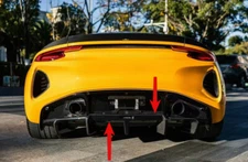 For Lotus Emira 2022 OD Type Dry Carbon Fiber Rear Bumper Lip Diffuser