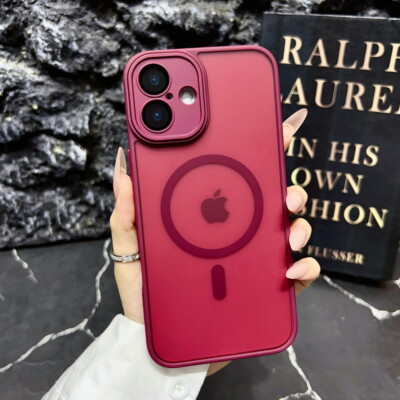 For iPhone 16 Pro Max 15 14 11 13 12 11 7 8 Shockproof Matte Magnetic Case Cover