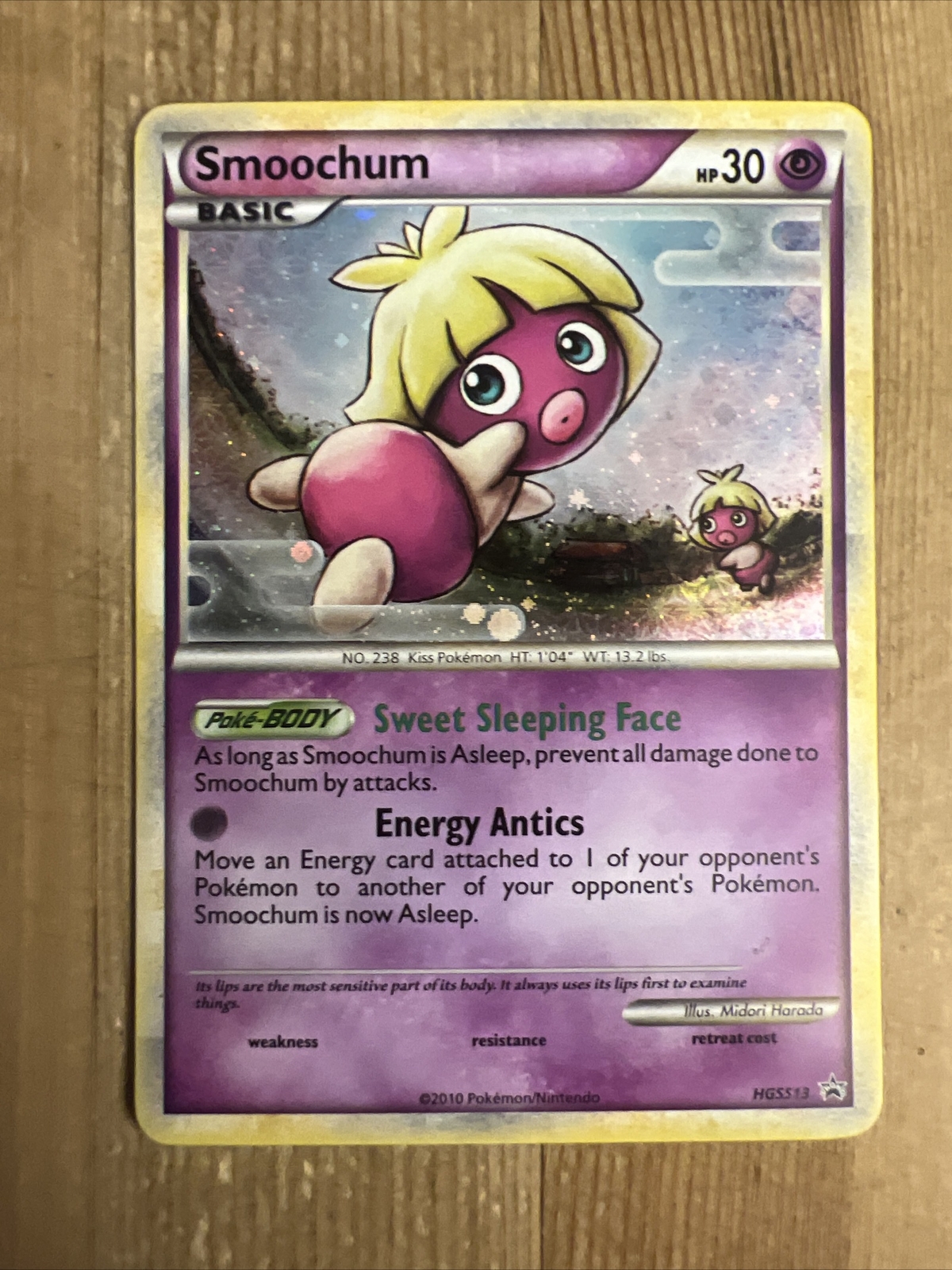 Smoochum - HGSS13 - Holo Rare - Promo - Pokemon Heart Gold Soul Silver - NM
