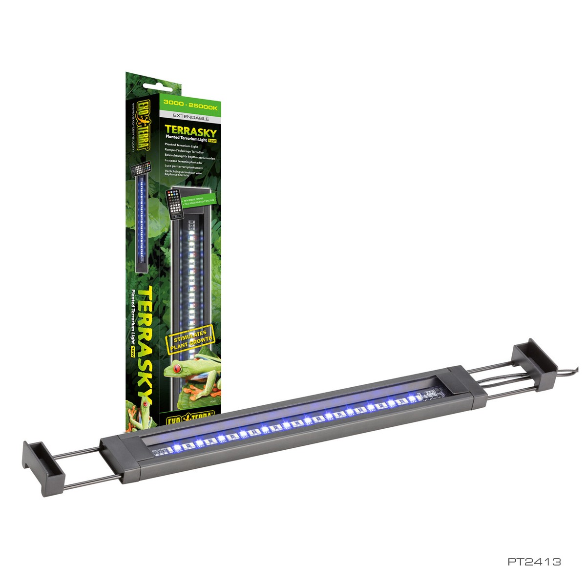 Exoterraテラスカイ１２W（TERRASKY）植物、テラリウムライトLED EXO TERRA TERRASKY - PLANTED TERRARIUM LIGHT - 12 WATT - 15 to 24