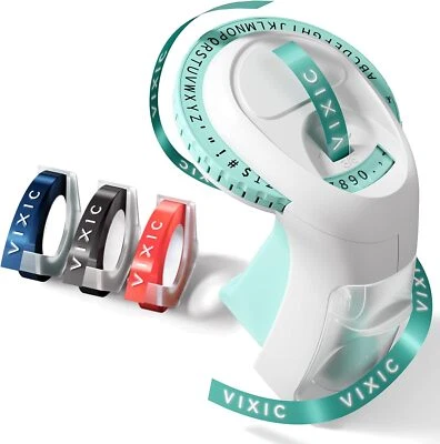 Schwarz DYMO Omega Präge Beschriftungsgerät Label Gerät Schriftband Prägeband