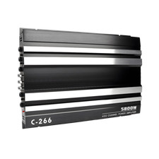 4 Channel Car Audio Amplifier C266 Aluminum Automotive Speaker Amp Sound System
