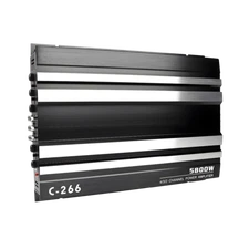 4 Channel Car Audio Amplifier C266 Aluminum Automotive Speaker Amp Sound System