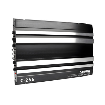 4 Channel Car Audio Amplifier C266 Aluminum Automotive Speaker Amp Sound System