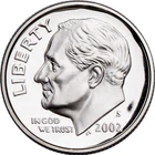 2002 S Roosevelt 90% Silver Dime DCAM GEM PROOF