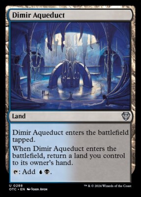 Dimir Aqueduct 0288 Non Foil Uncommon Thunder Junction Commander MTG NM
