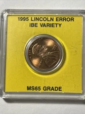 1995 Lincoln Cent Error IBE Variety