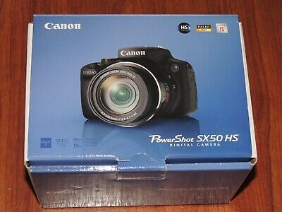 Canon PowerShot SX50 HS 12.1MP Digital Camera - Black for sale