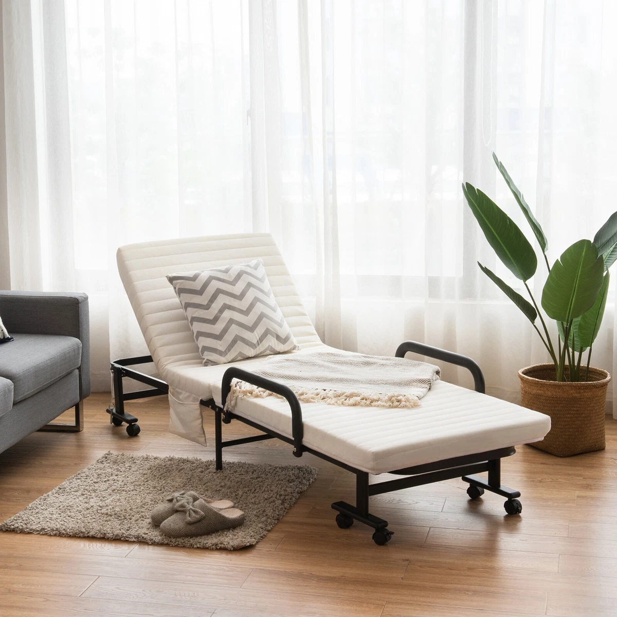 Single bed top sofa sleeper