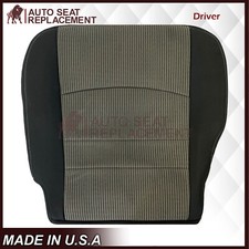 For Dodge Ram Slt 2009 - 2012 Driver Bottom Cloth Seat Cover In 2 Tone Dark Gray