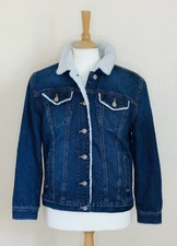 Sherpa Trucker Style Denim Jacket Women’s Small