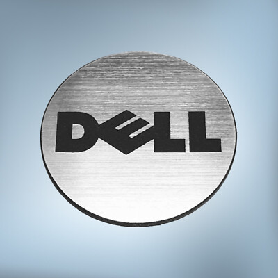DELL 35x35mm Badge Brusched Emblem Logo Decal Sticker Plate Naklejka Aufkleber