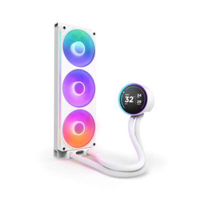 ジャンク　NZXT Kraken Elite 360 RGB v2 White NZXT Kraken 360 Elite V2 2024 White with RGB fans CPU Liquid