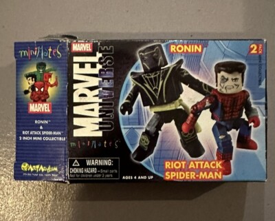 Ronin & Riot Attack Spider-Man (MiniMates) - MISB - 100% complete