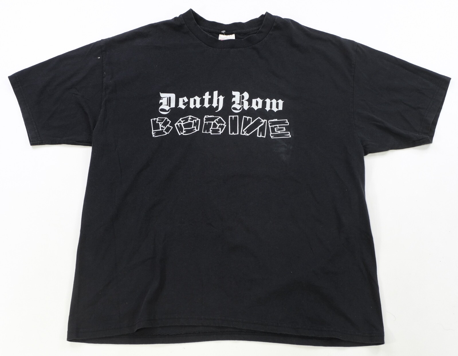 FILA Rara maglietta vintage Death Row Bodine grafica anni 90 2000 nera XL