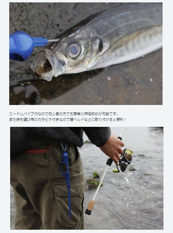 Outil De Pêche Lumica Shinkei-jime Ikejime Moyen 60 Cm Outil De Pointe