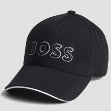 Image of Hugo BOSS Cap Men's Baseball Strapback Hat Black One Size