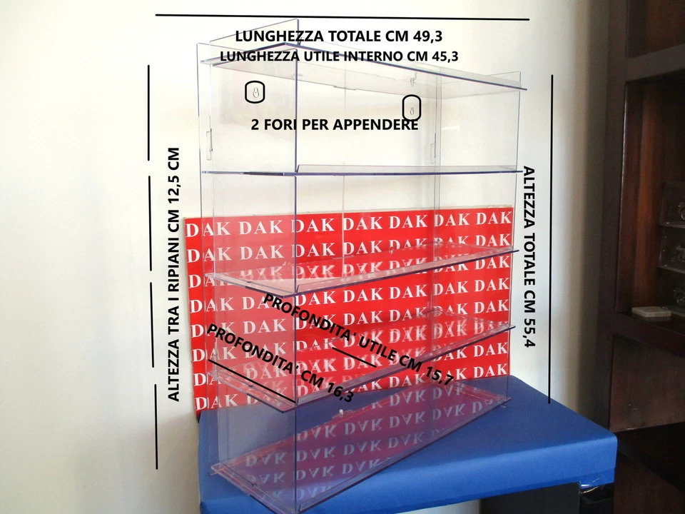 Display Box Bacheca Vetrinetta Espositore in plexiglass by Fabbri - Immagine 3 di 4
