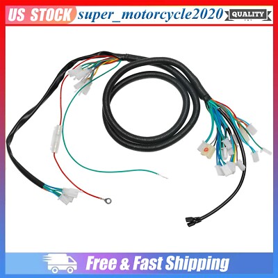Wiring Harness Kit Wire Loom Light Wire For Sine Wave Controller ATV Dune Buggy
