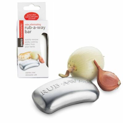 Amco Rub-a-Way Bar - Stainless Steel Odor Eliminator Eliminating Hand Cleaner 