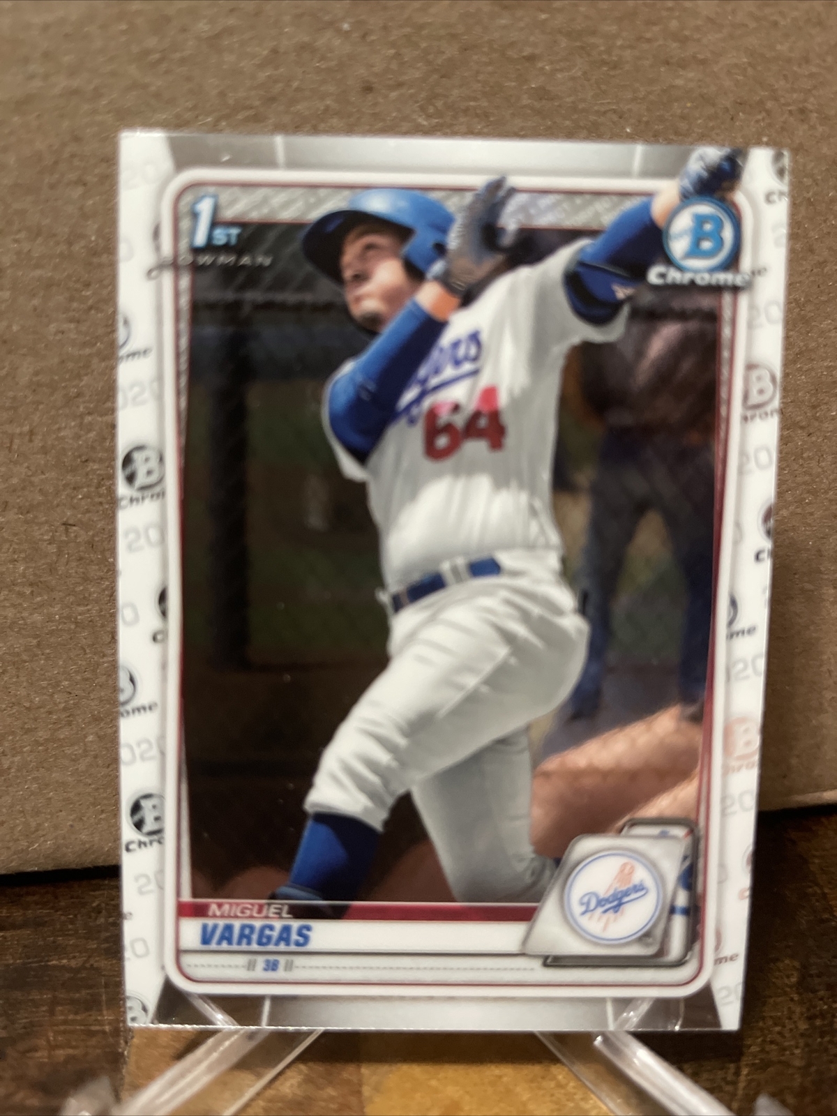 2020 Bowman Chrome 1st Miguel Vargas #BCP-131 Los Angeles Dodgers Prospect RC
