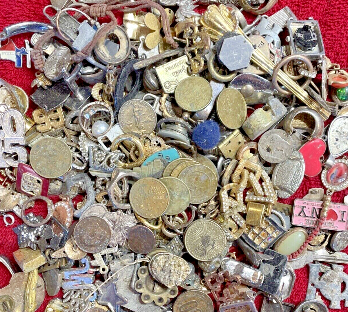 Estate Lot-Vintage Junk Drawer.Collectibles,Jewelry,Trinkets,Coins