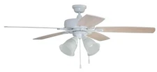 Craftmade Twist N Click 52-in 5-Blade Indoor Ceiling Fan Nickel w/Ash Blades