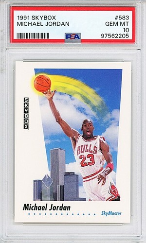 1991-92 -Michael Jordan- PSA 10 SkyBox Bulls Skymaster NBA Basketball Card #583