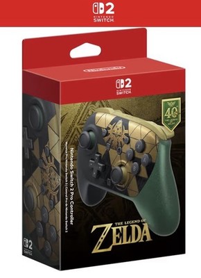 PRESALE Switch 2 Pro Controller The Legend of Zelda 40th Anniversary Edition