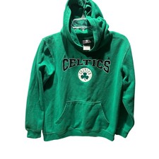 BOSTON CELTICS Hoodie Sweatshirt NBA Basketball Size Youth Large 14/16 Green