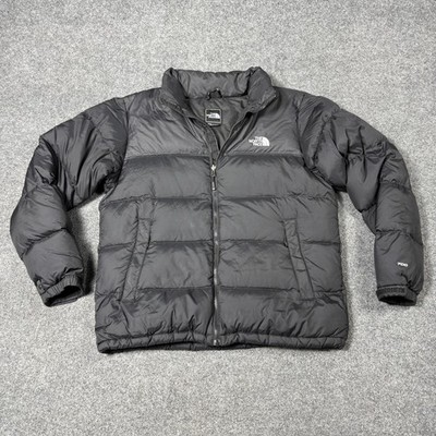The North Face Jacket Mens Large Black Nuptse 700 Down Puffer Full Zip Outdoor