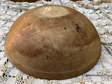 Primitive Antique Wood Dough Bowl 3/4" Lip - 17" Across - 5" Tall