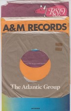 4 pcs - Various 7" 45 RPM Record Original Co Sleeves Only - Lot Used