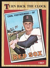 1987 Topps Turn Back the Clock 1967 #314 CARL YASTRZEMSKI Boston Red Sox  HOF