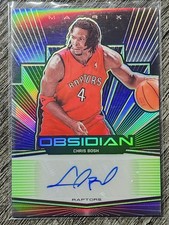 2019-20 Panini Obsidian - Matrix Chris Bosh Electric Green Etch Auto /25