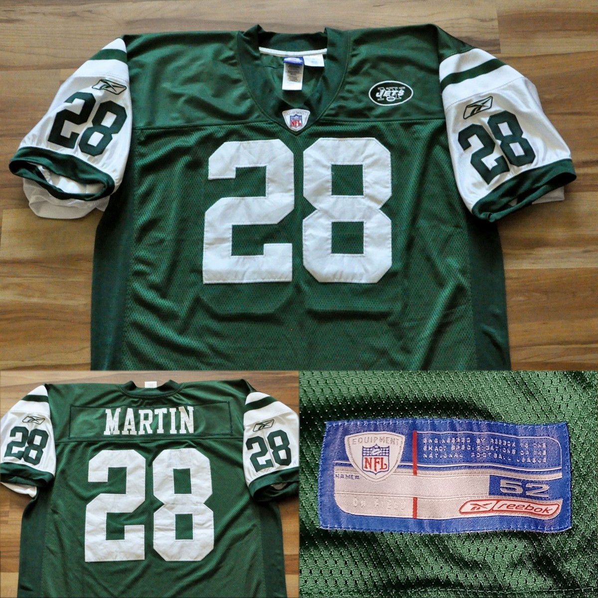 Curtis Martin New York Jets Reebok Jersey On Field Authentic Sewn