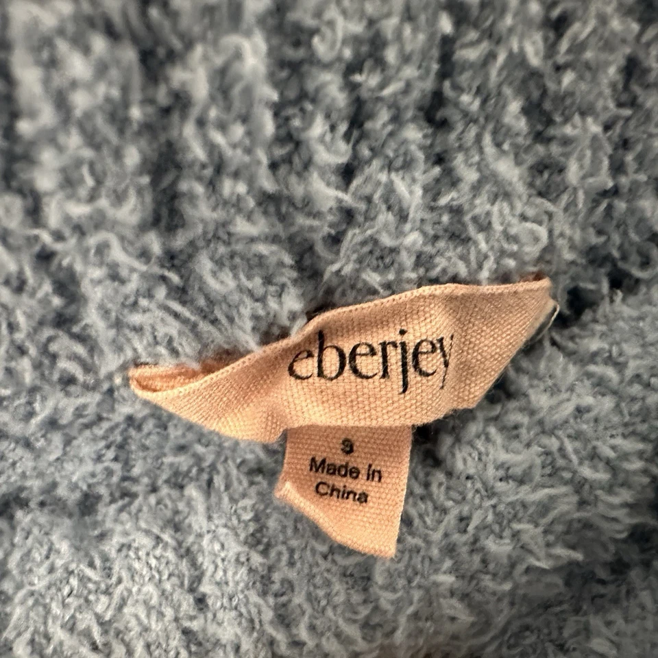 Conjunto de 2 pijamas de vellón para mujer Eberjey talla pequeña azul manga larga suave difuso Foto 4 de 4