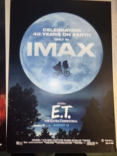 E.T. IMAX 40th Regal Promo Poster 13x20 #/1982 Made