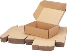 PHAREGE 25 Pack 10x7x3 inch Cardboard Shipping Boxes, Brown Mailing Box  Tuck