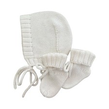 Newborn Baby Gift Set. Handmade Knit Set Is Made Of Cashmere Wool..