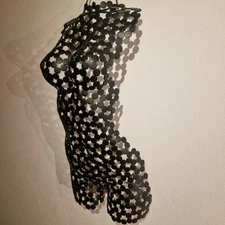 Stainless Steel Wall Sculpture - Female Torso - Handcrafted TIG Welded Art