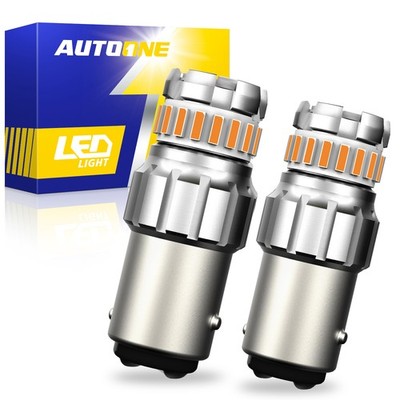 AUTOONE 1157 2057 7528 LED Turn Signal Light Bulbs CANBUS Anti Hyper Flash Amber