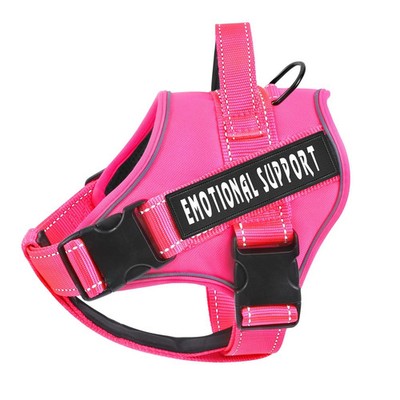 voopet Service Dog Harness, Emotional Support XX-Small (Pack of 1), Hot Pink 